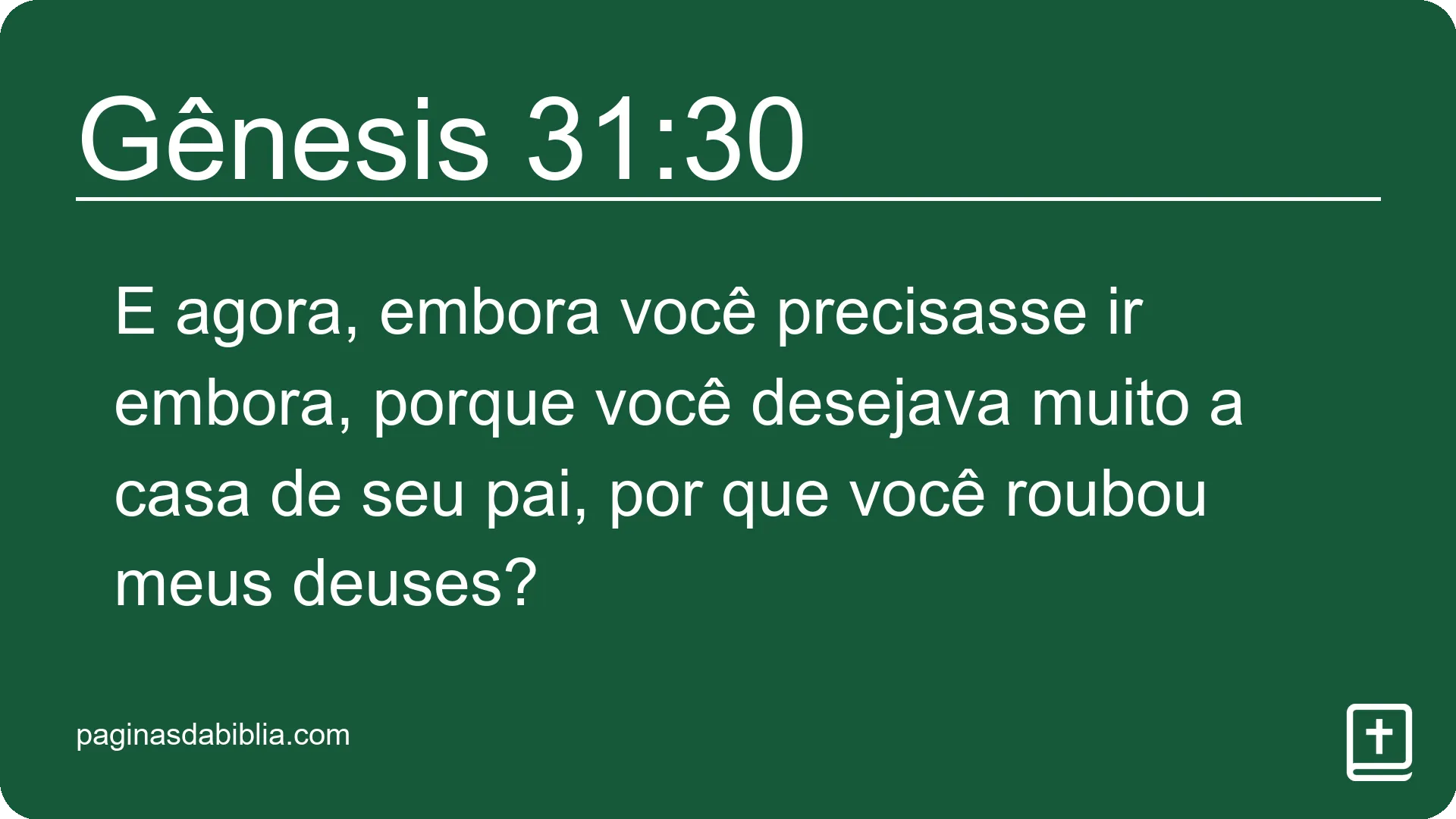 Gênesis 31:30