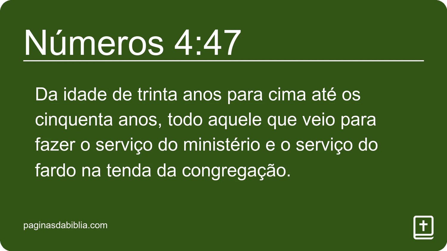 Números 4:47