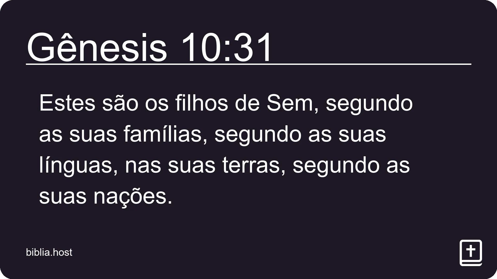 Gênesis 10:31