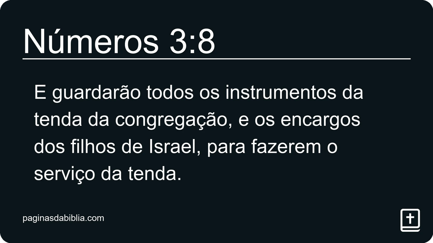 Números 3:8