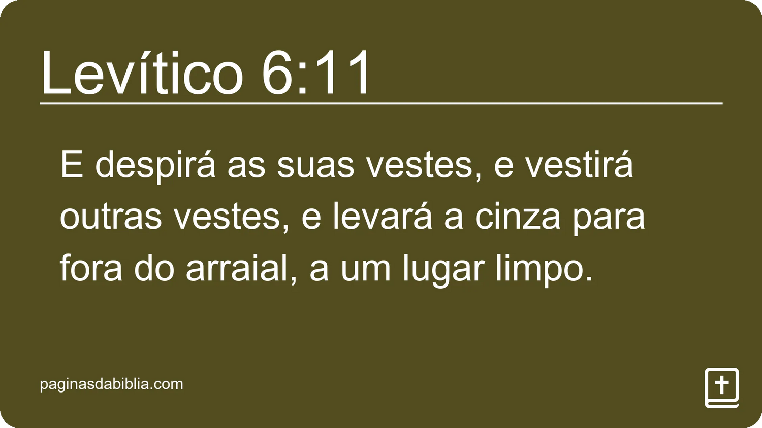 Levítico 6:11