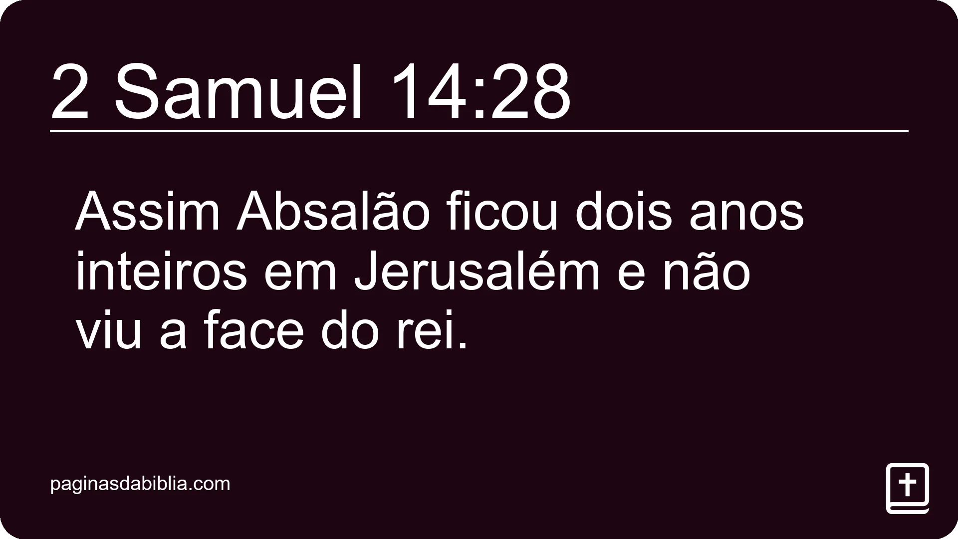 2 Samuel 14:28