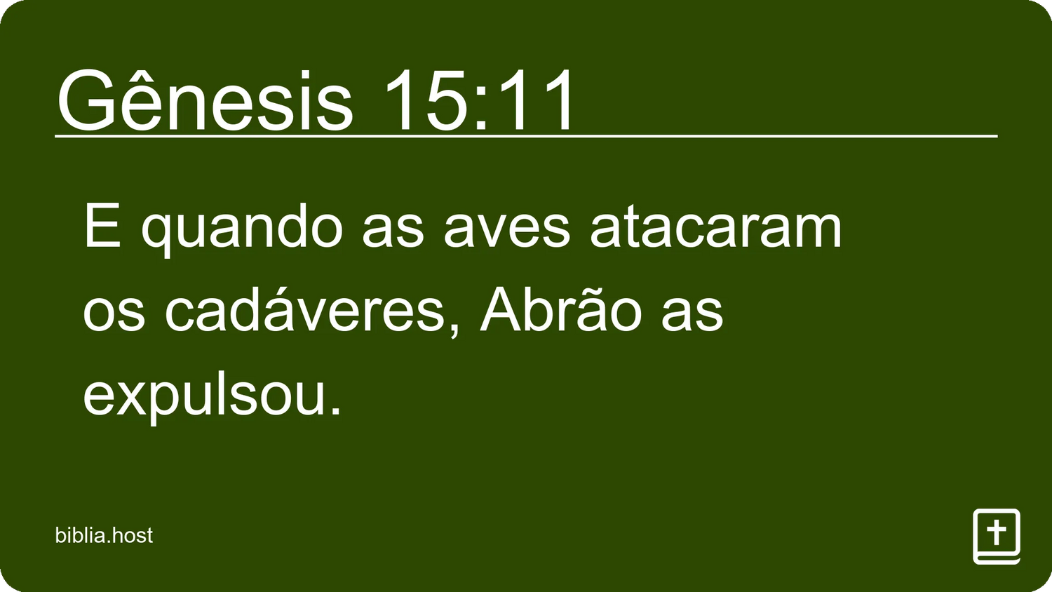 Gênesis 15:11