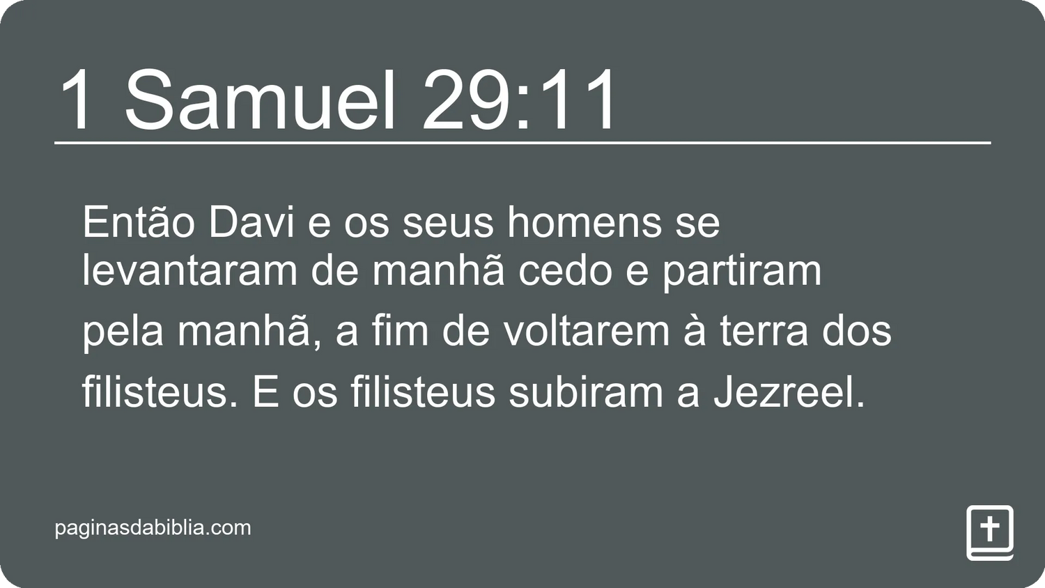 1 Samuel 29:11