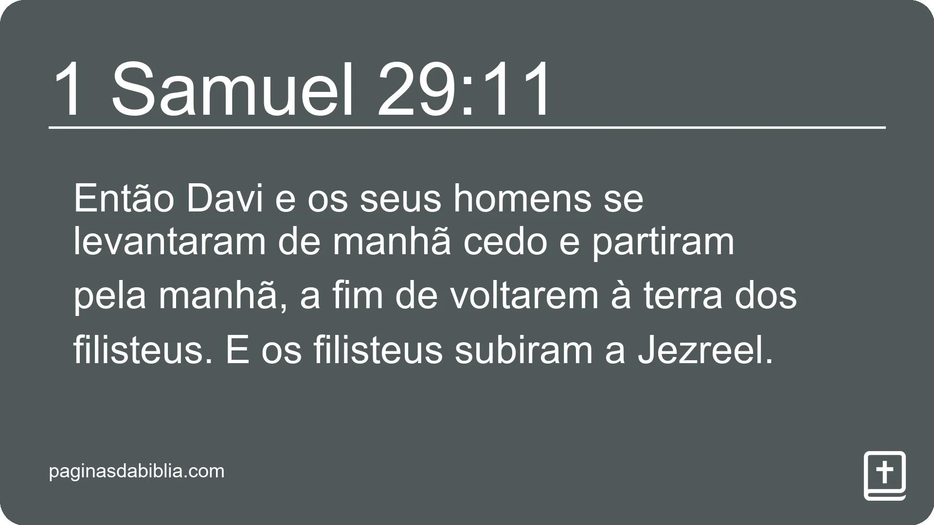 1 Samuel 29:11