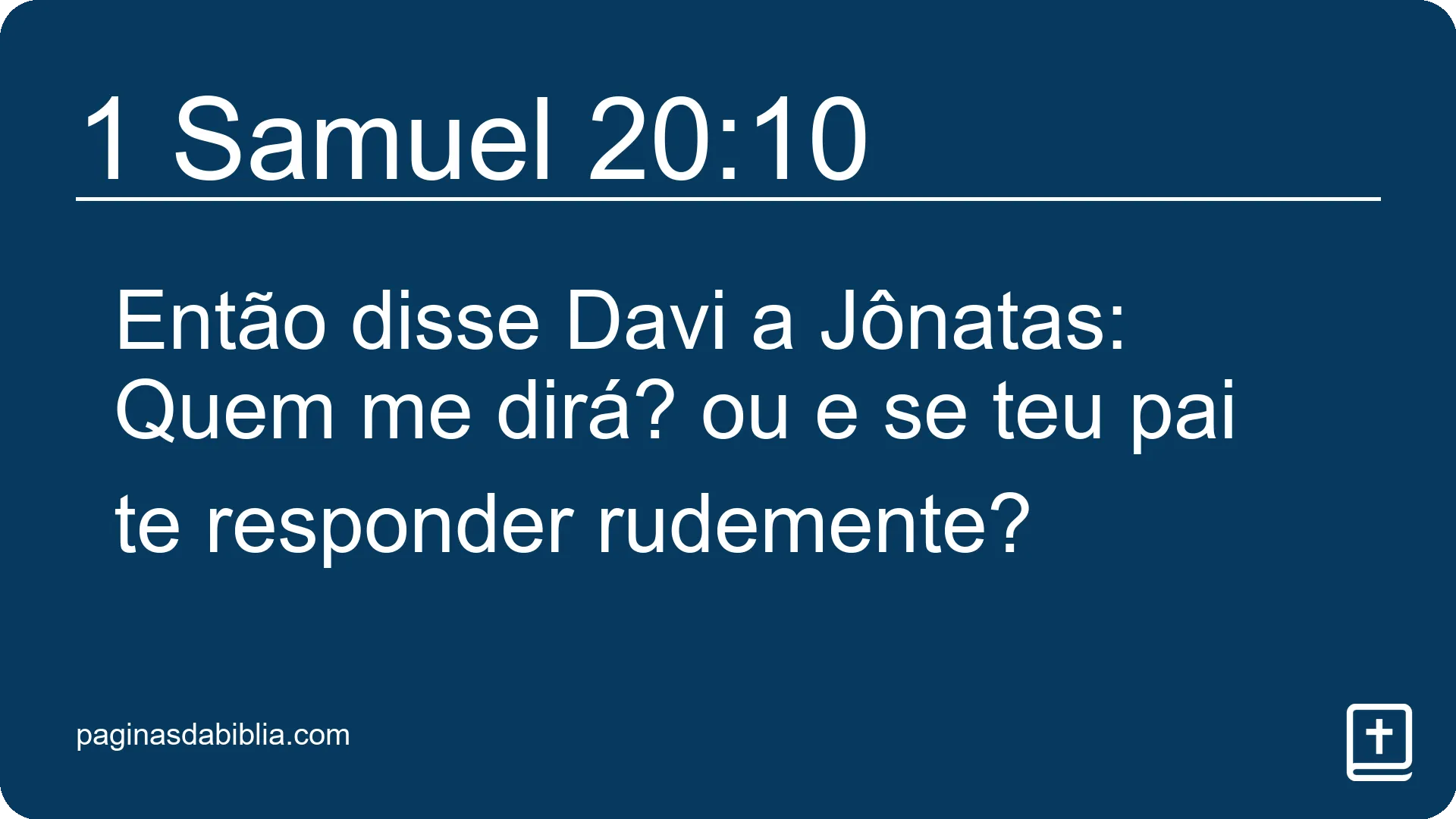 1 Samuel 20:10