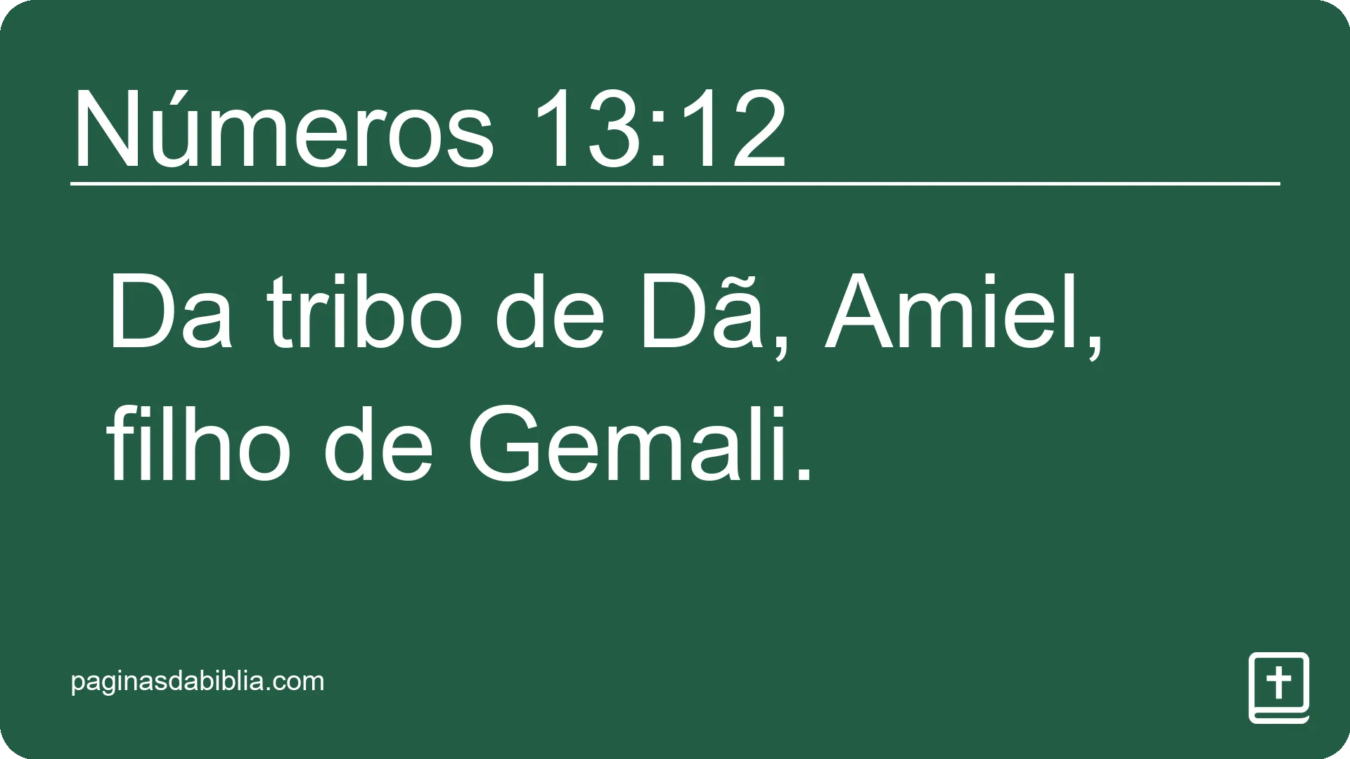 Números 13:12