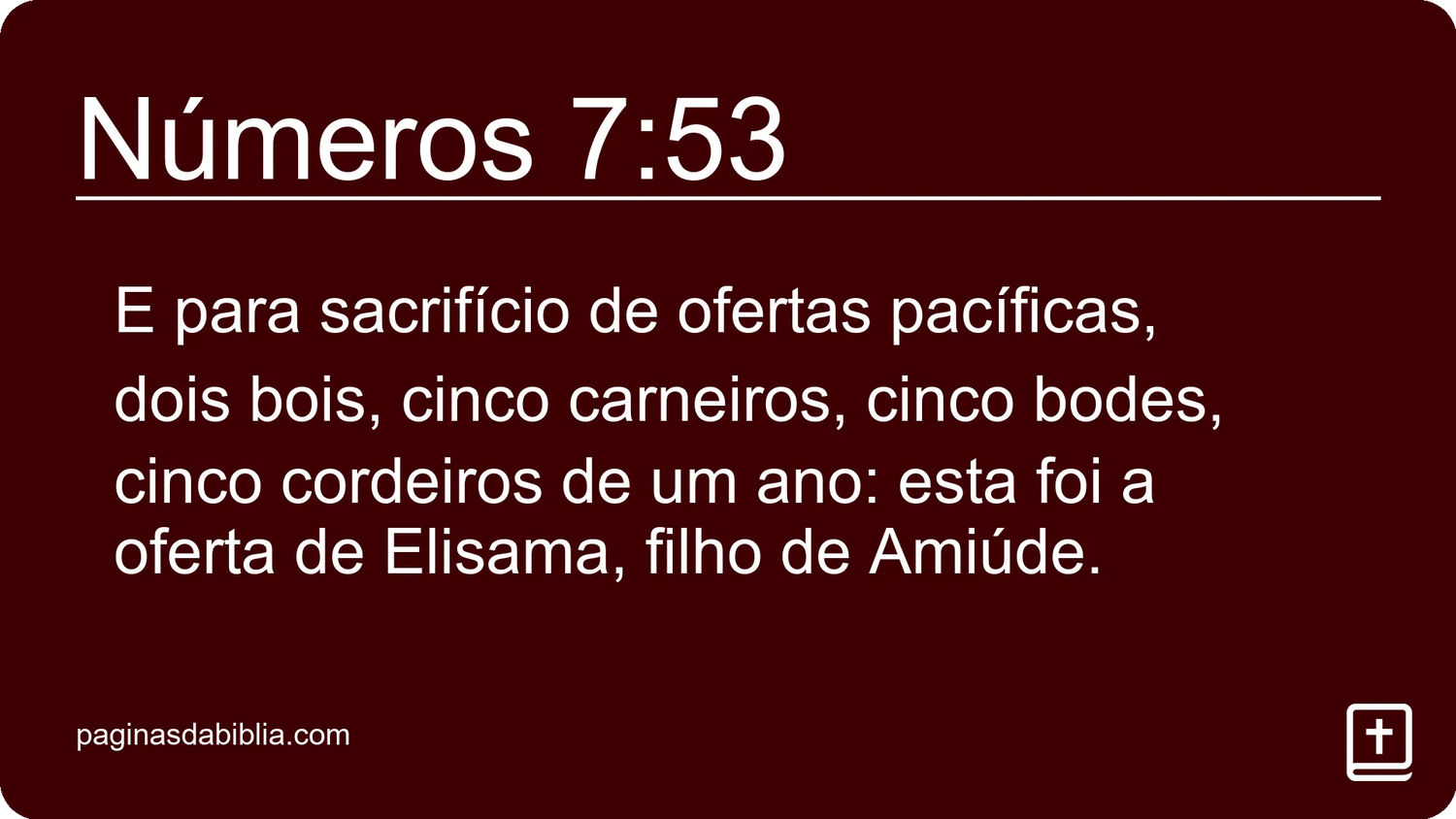 Números 7:53