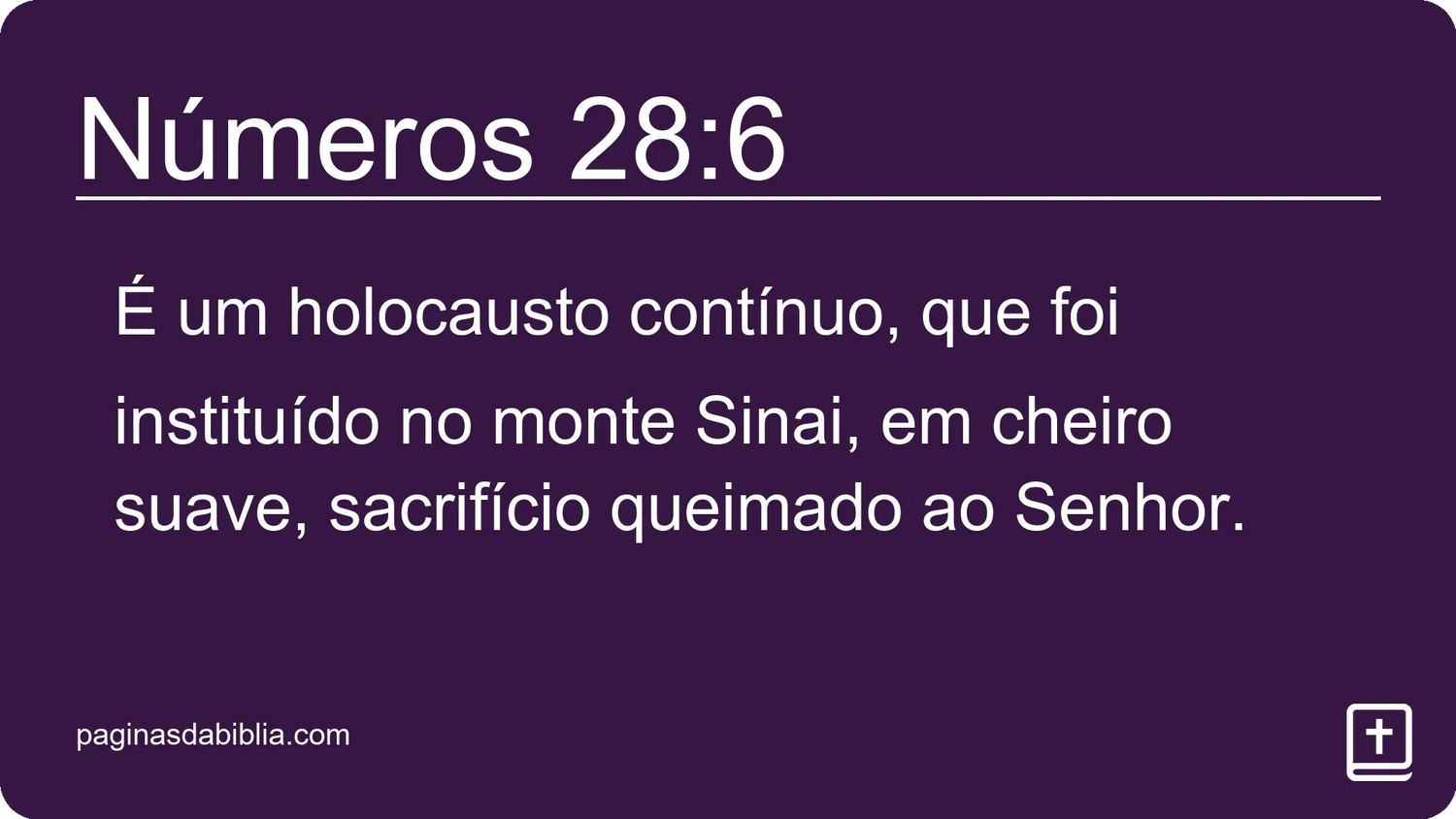 Números 28:6