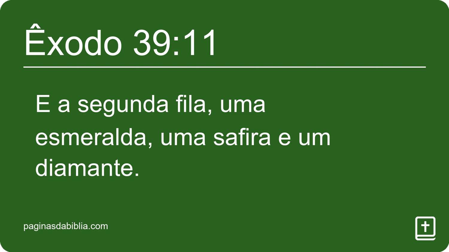 Êxodo 39:11