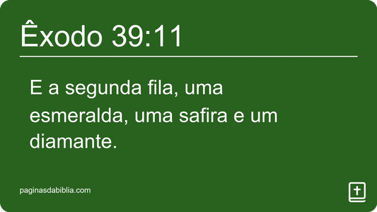 Êxodo 39:11