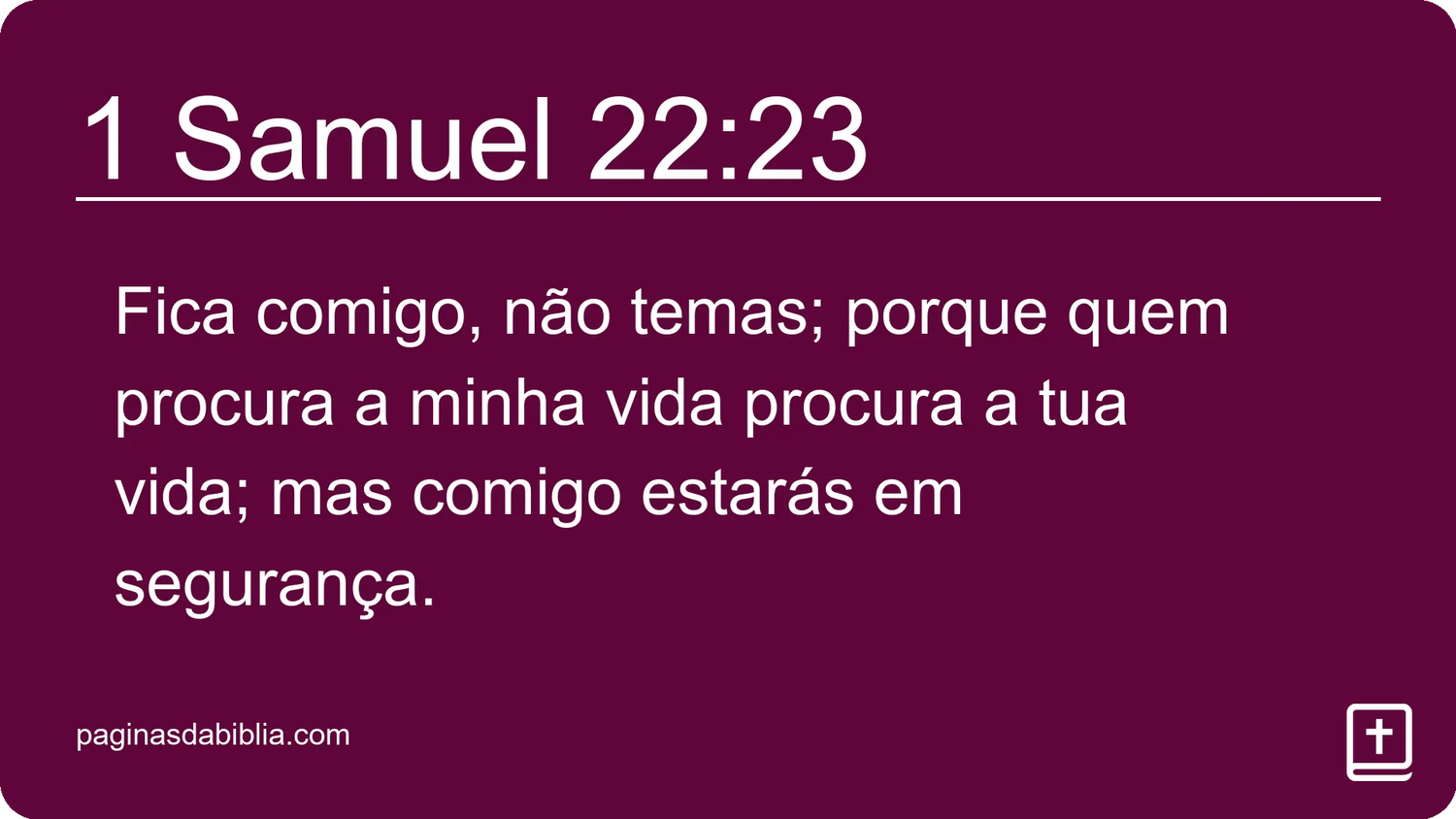 1 Samuel 22:23