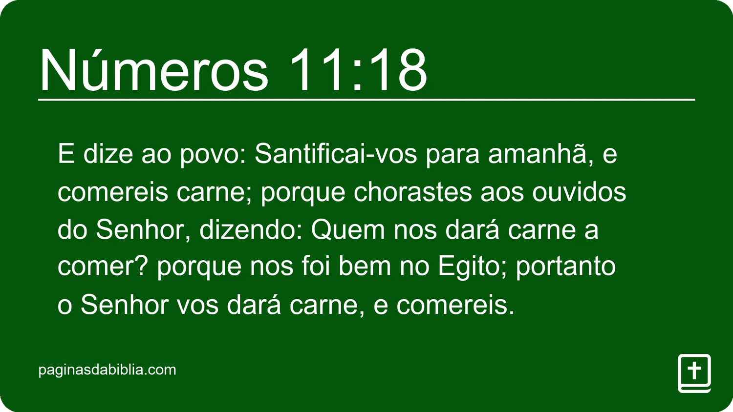 Números 11:18