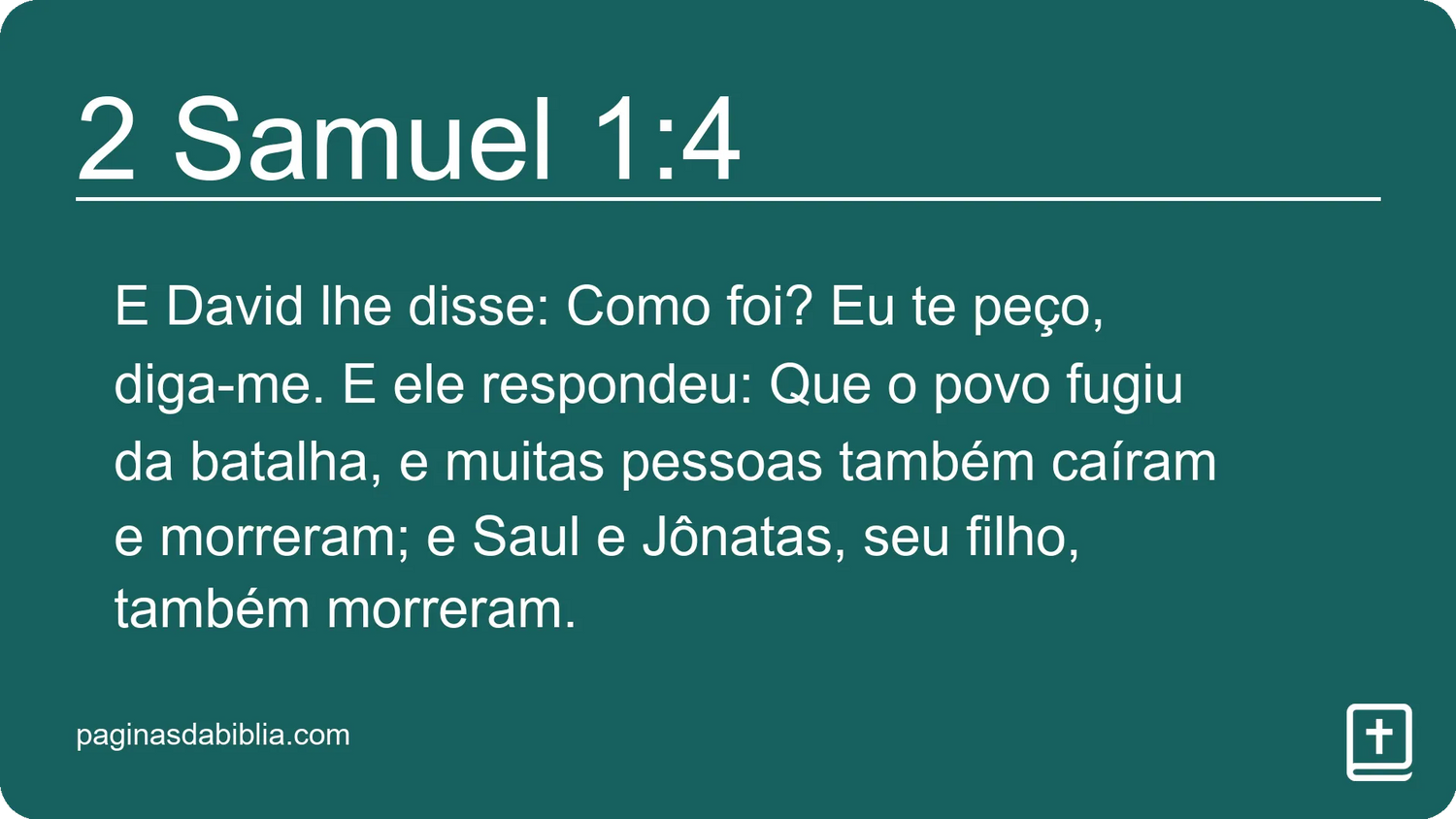 2 Samuel 1:4