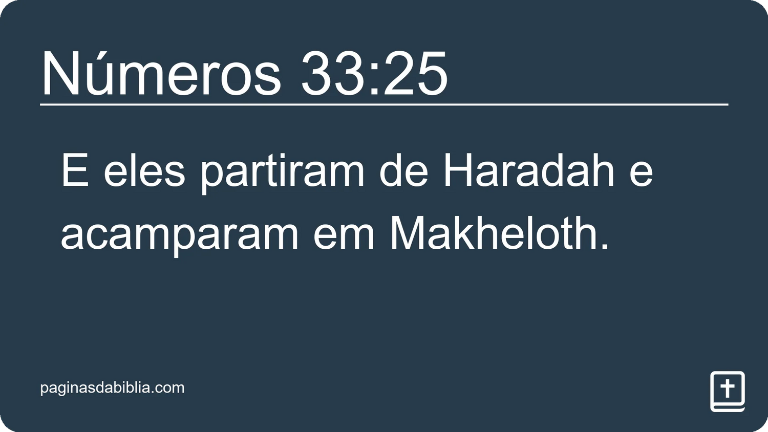 Números 33:25