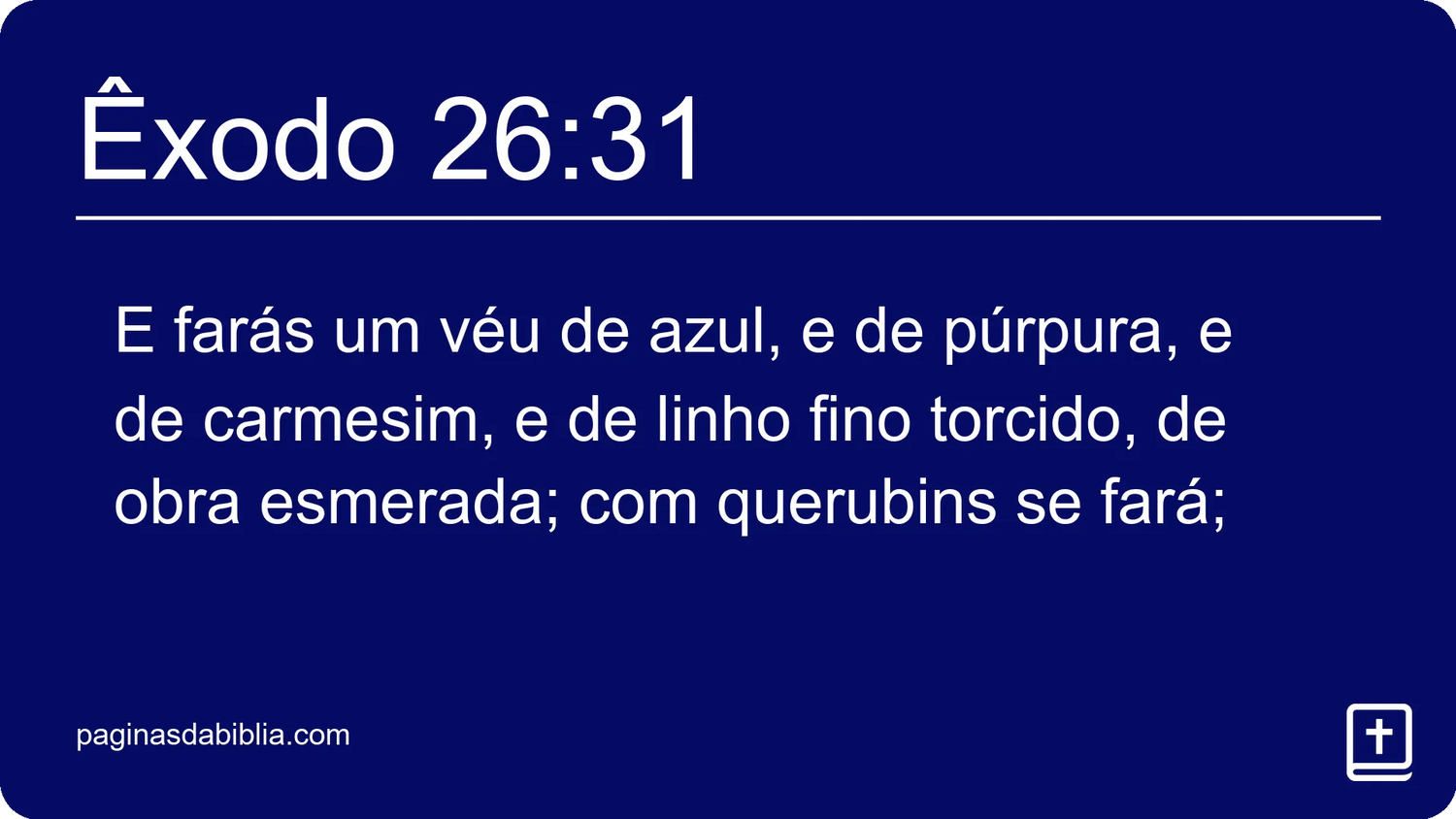 Êxodo 26:31