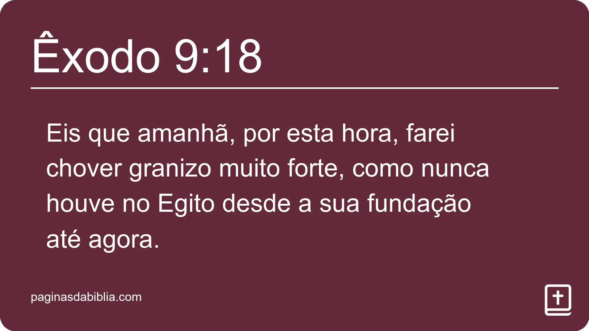 Êxodo 9:18