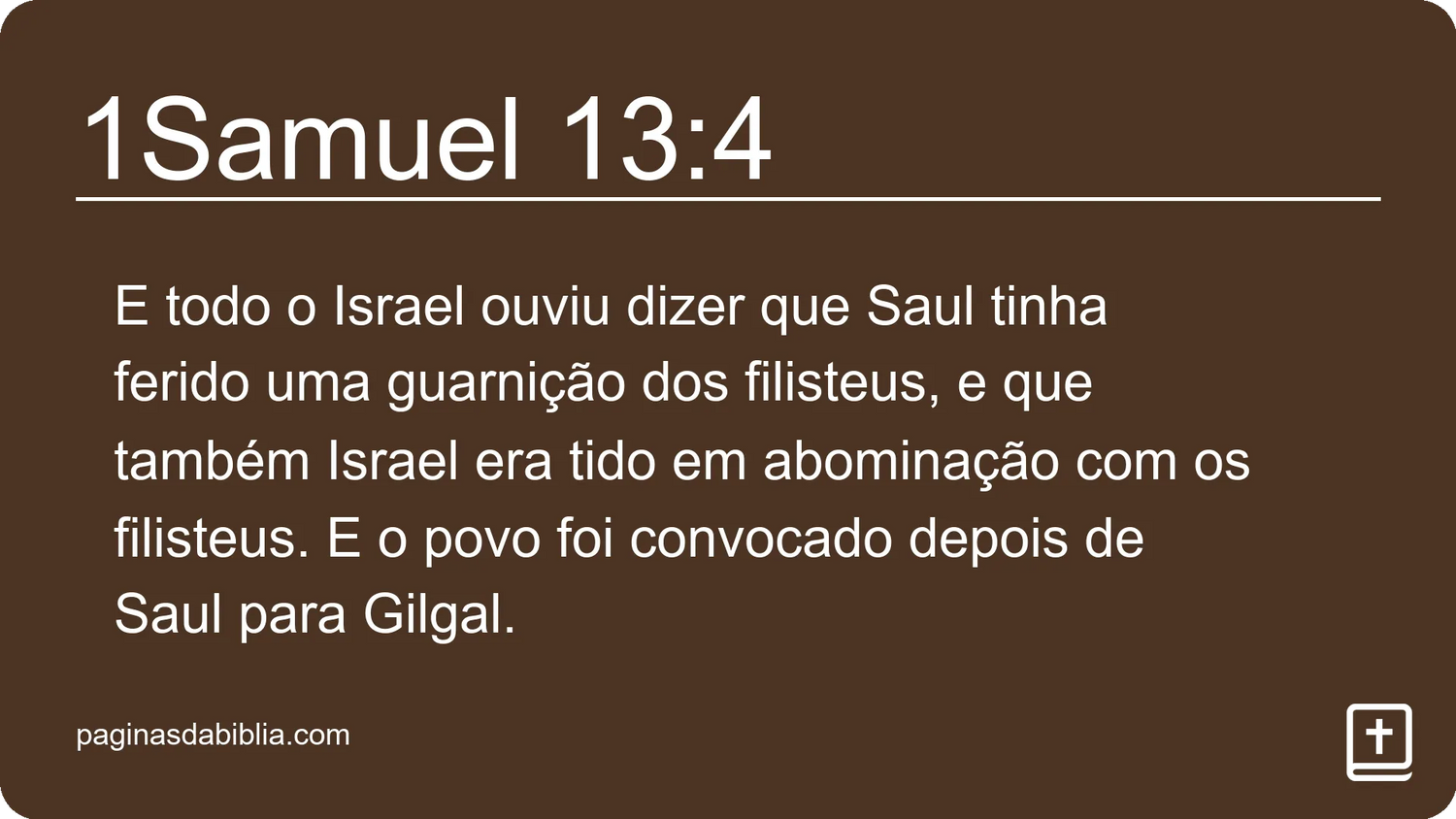 1Samuel 13:4