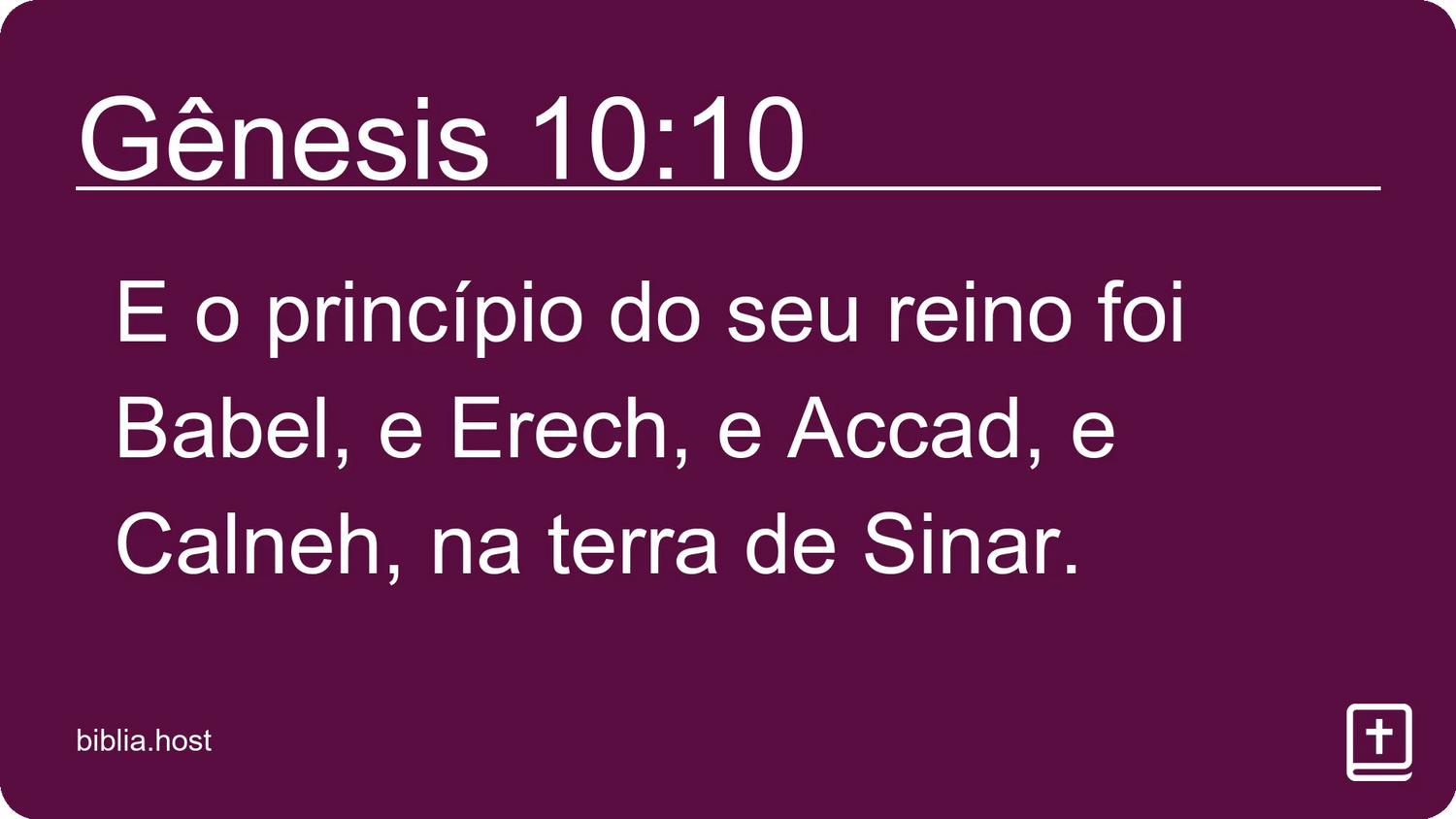 Gênesis 10:10