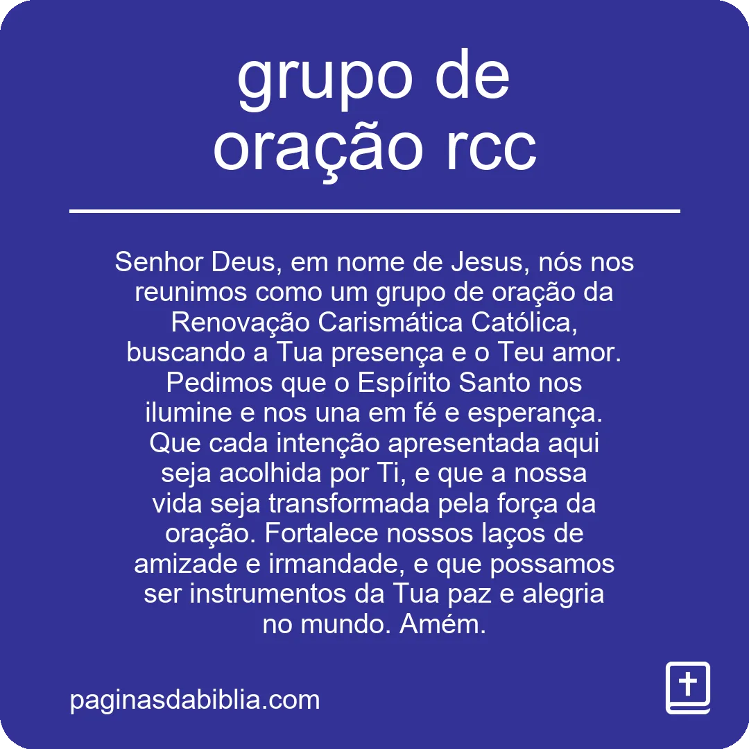 grupo de oração rcc