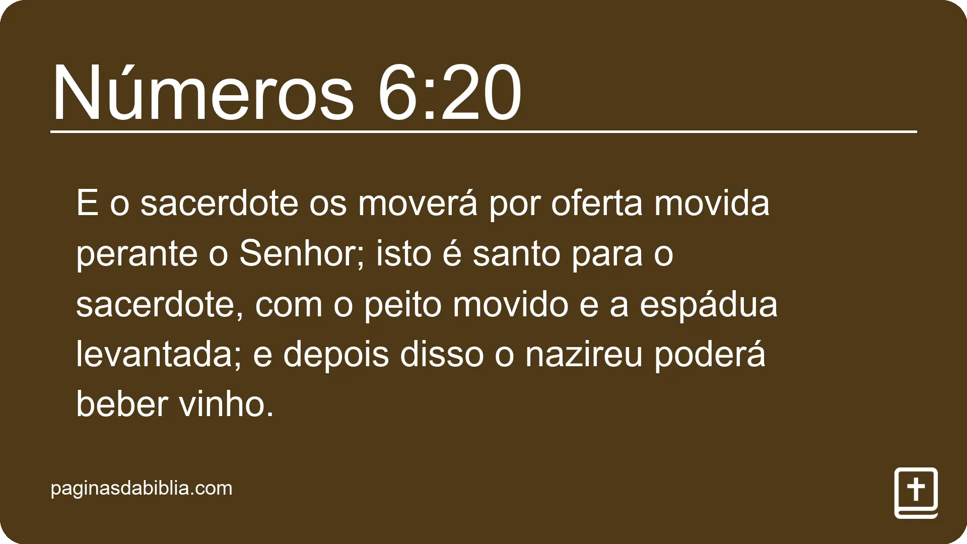 Números 6:20