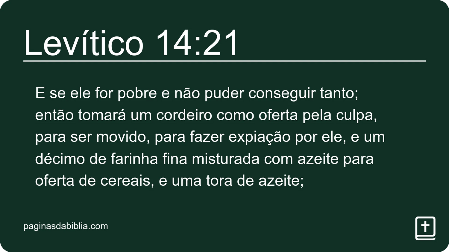 Levítico 14:21