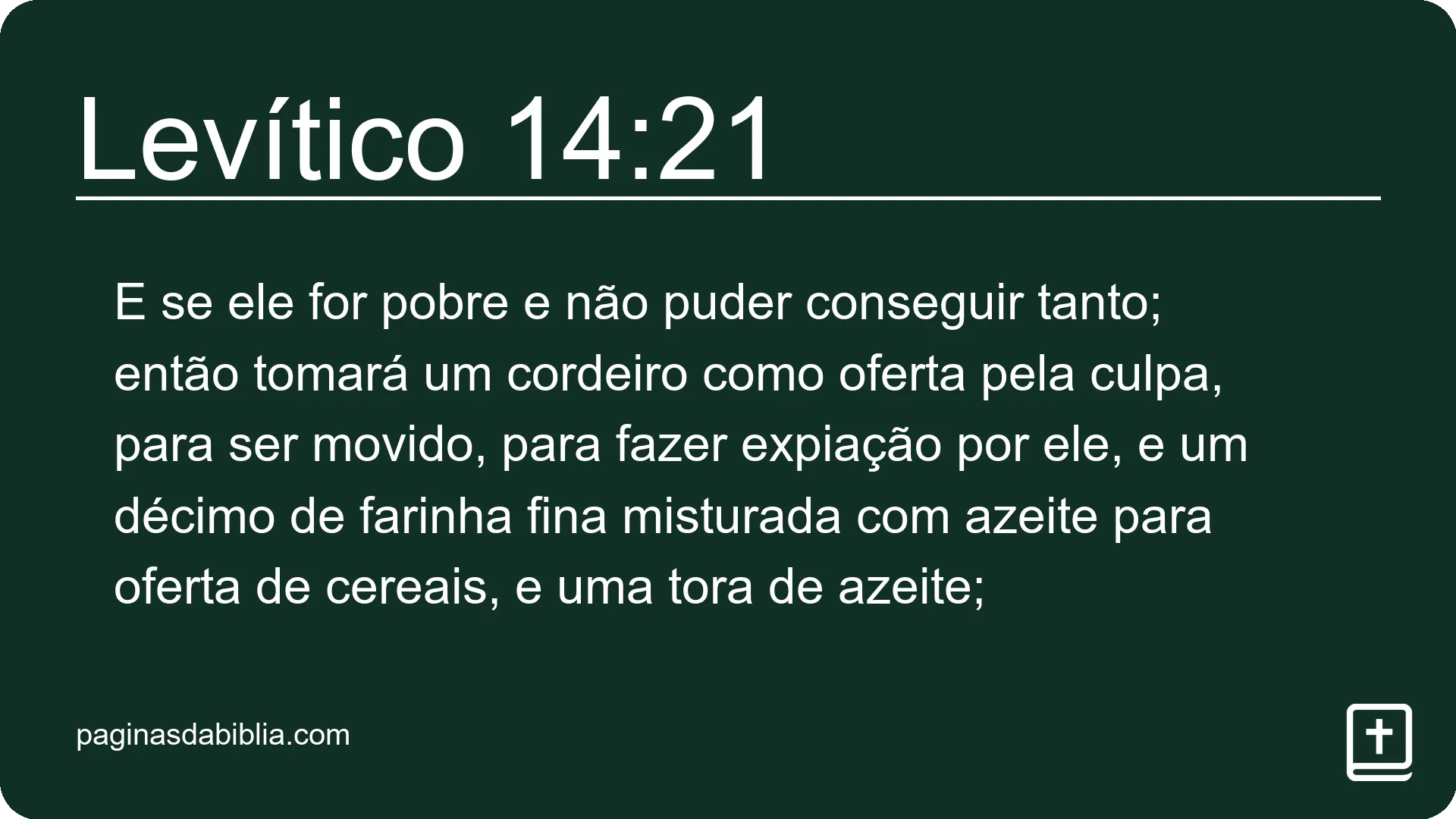 Levítico 14:21