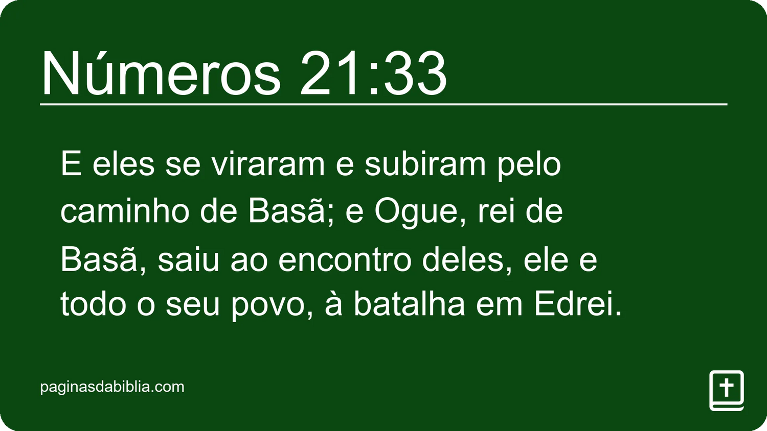 Números 21:33