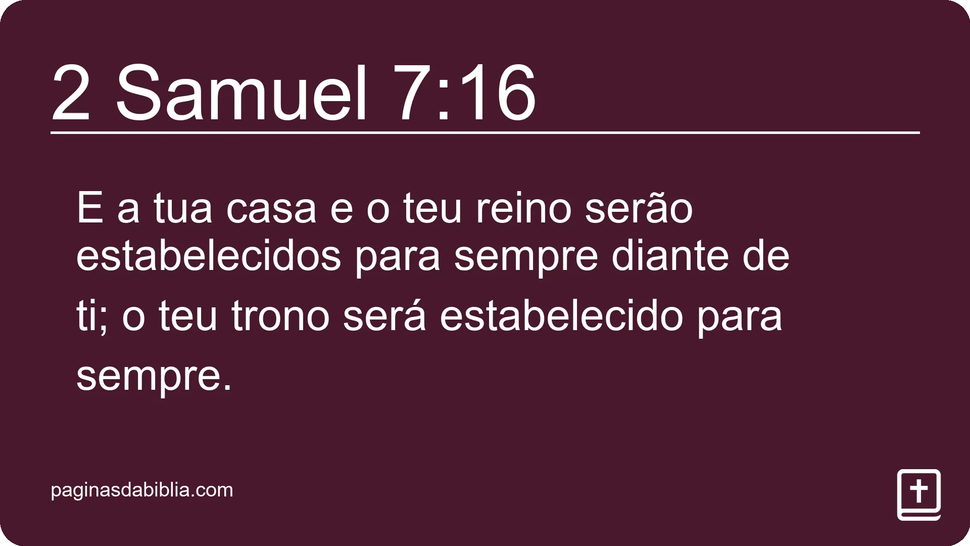 2 Samuel 7:16