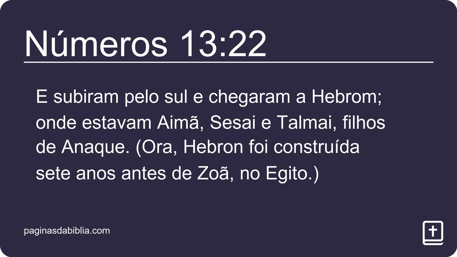 Números 13:22