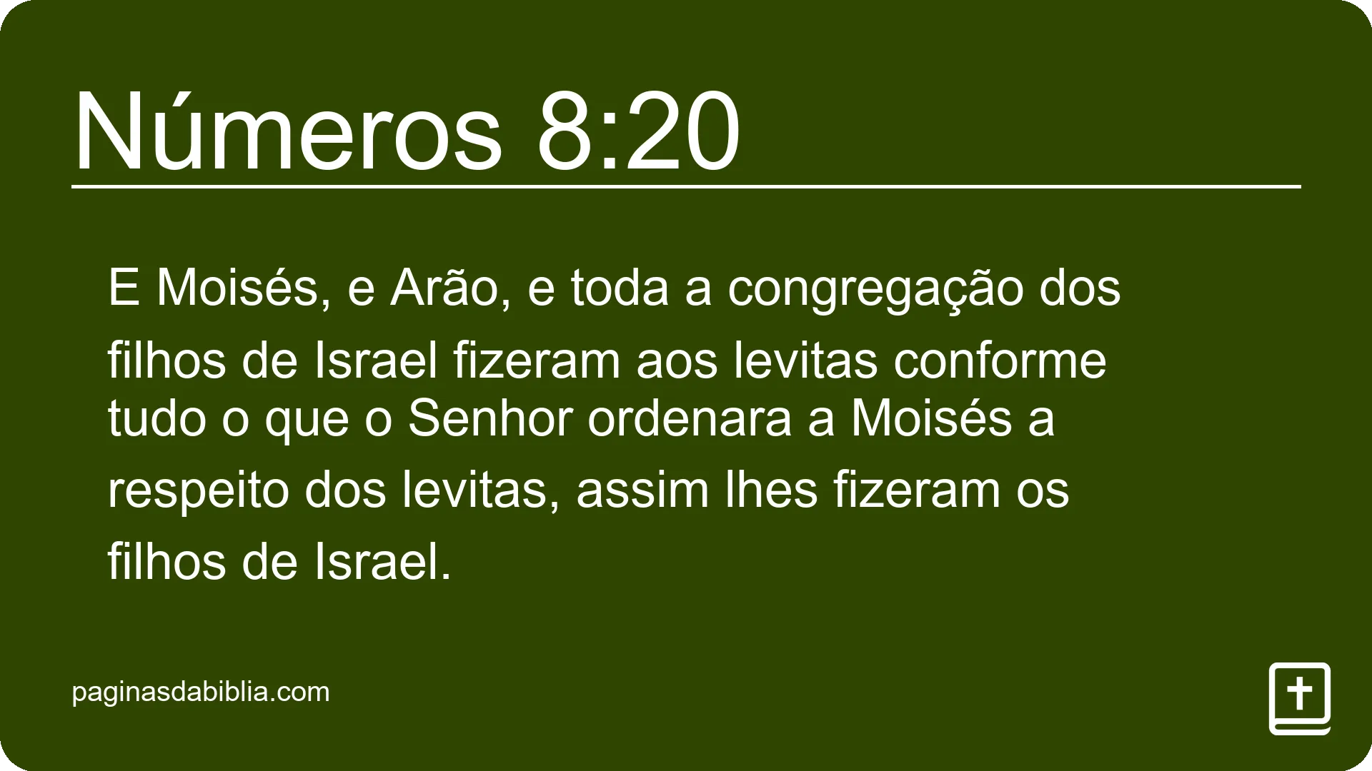 Números 8:20