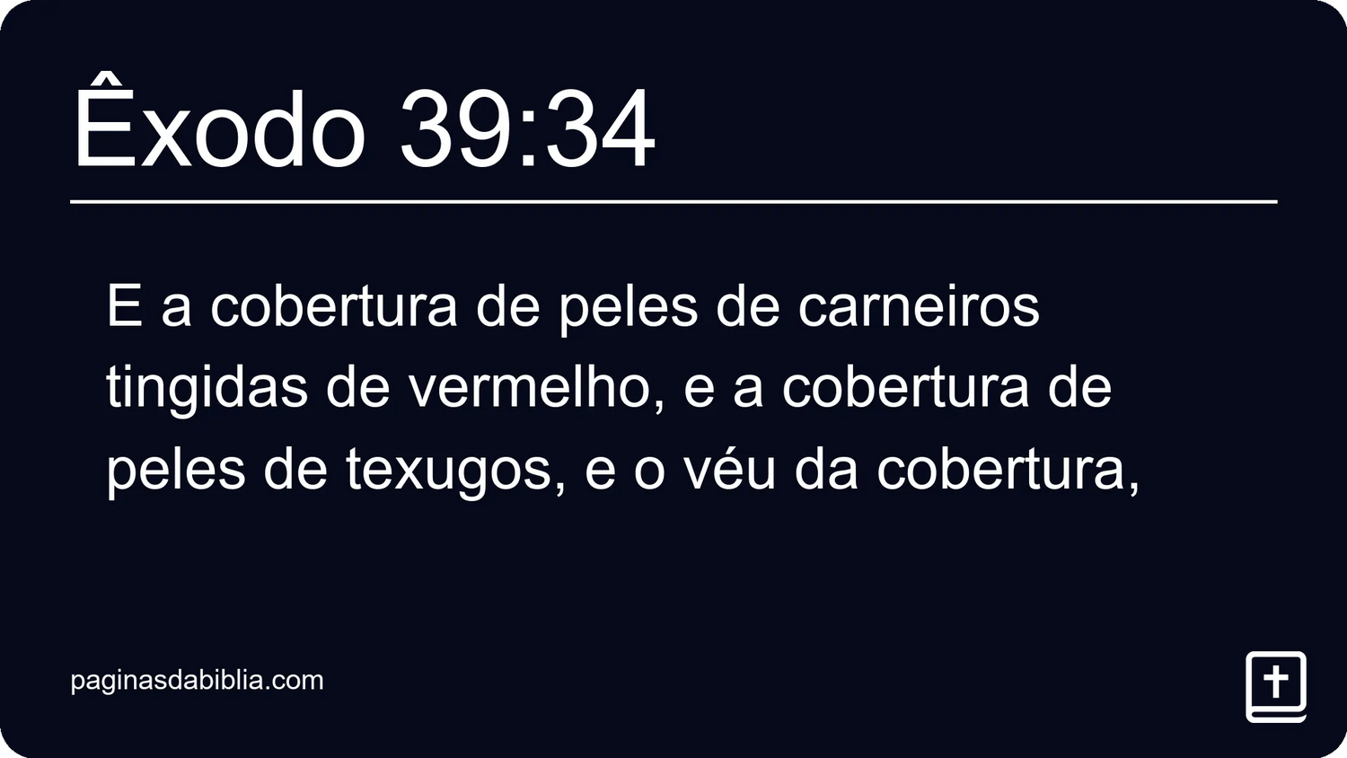 Êxodo 39:34