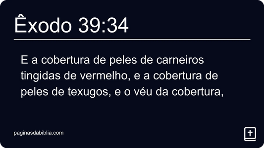 Êxodo 39:34