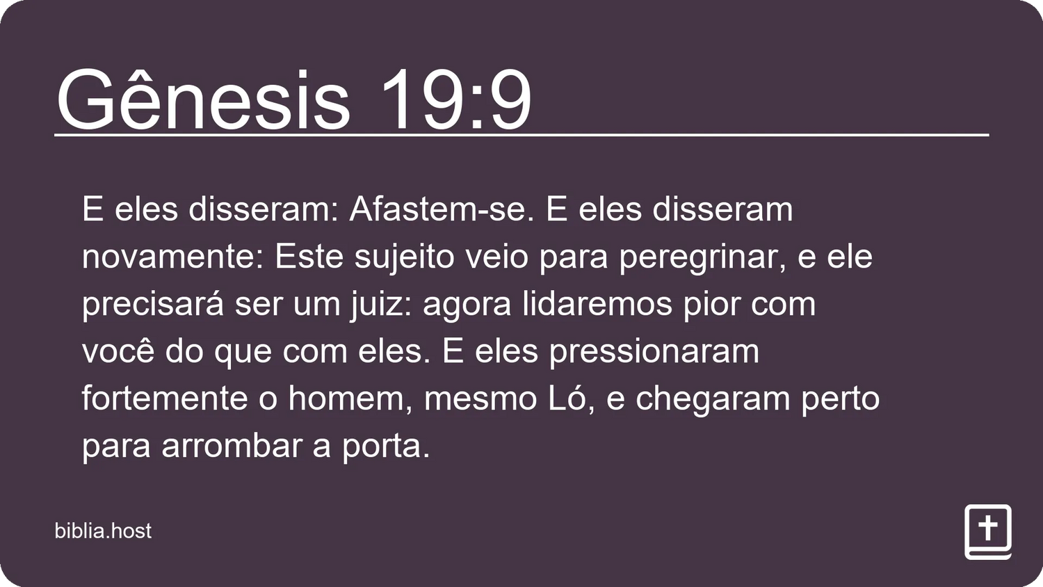 Gênesis 19:9