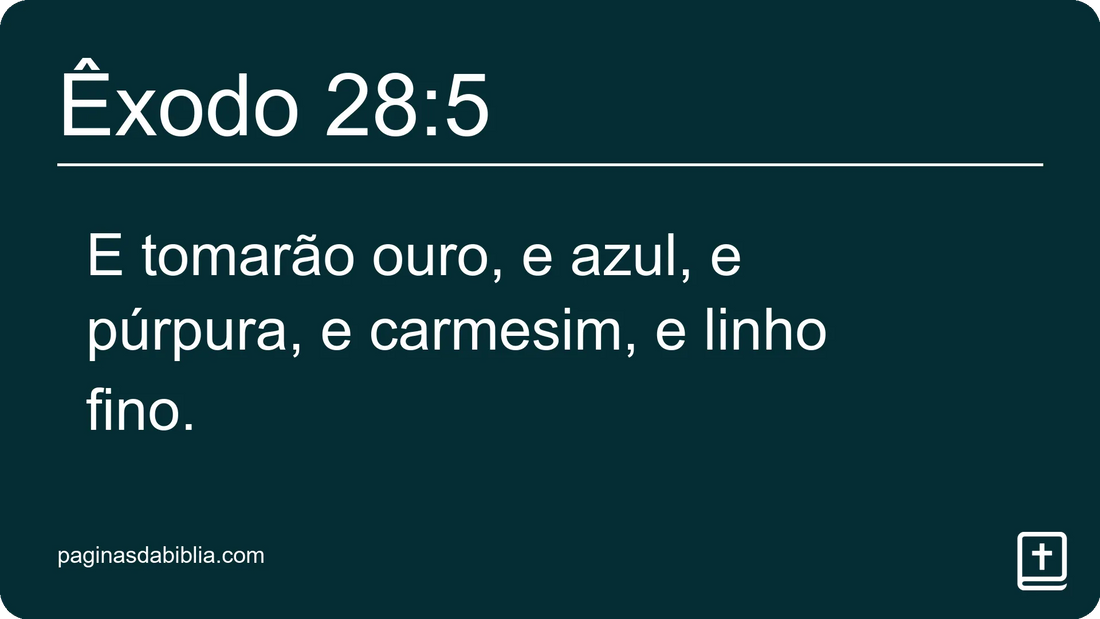 Êxodo 28:5