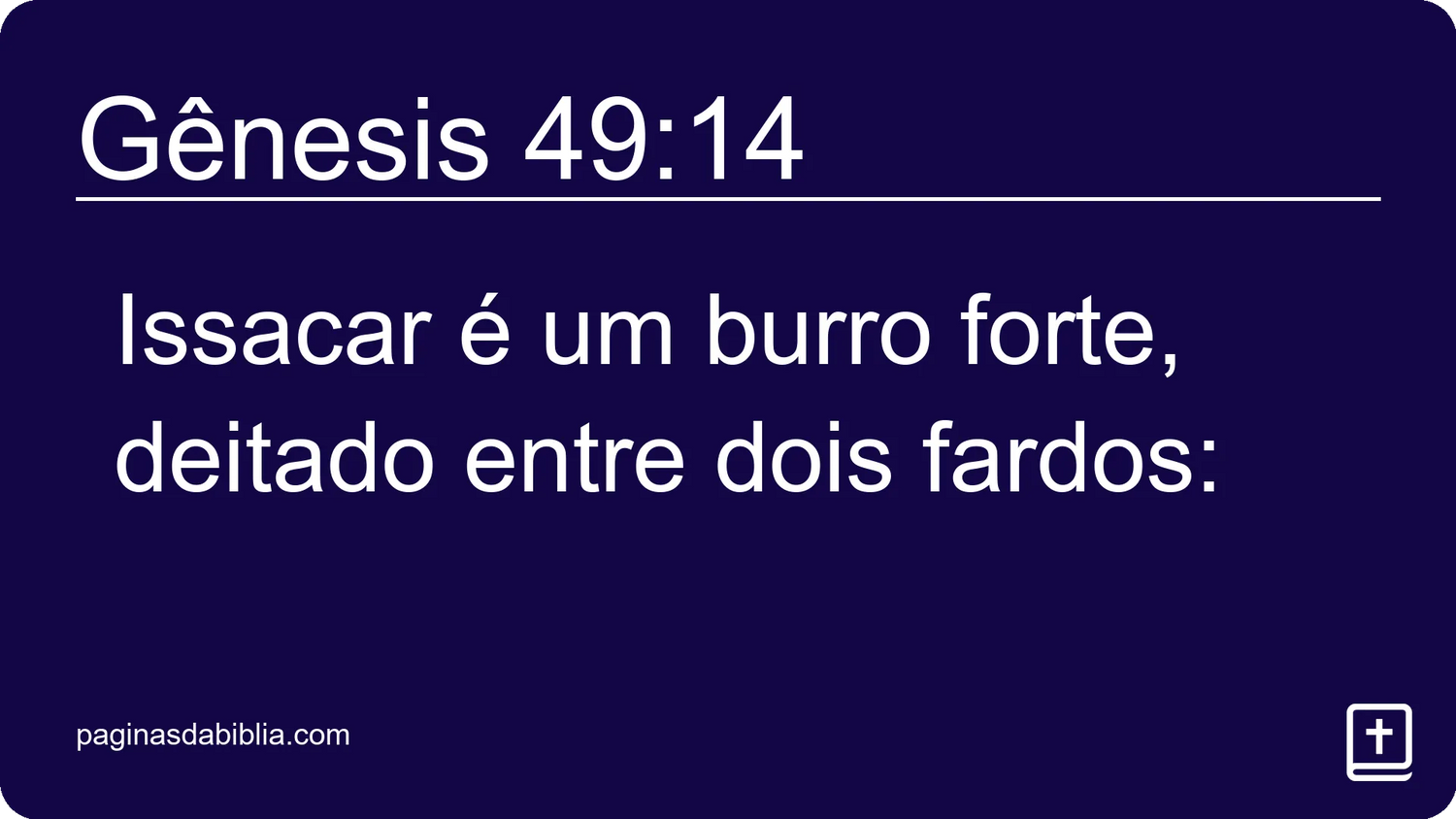 Gênesis 49:14