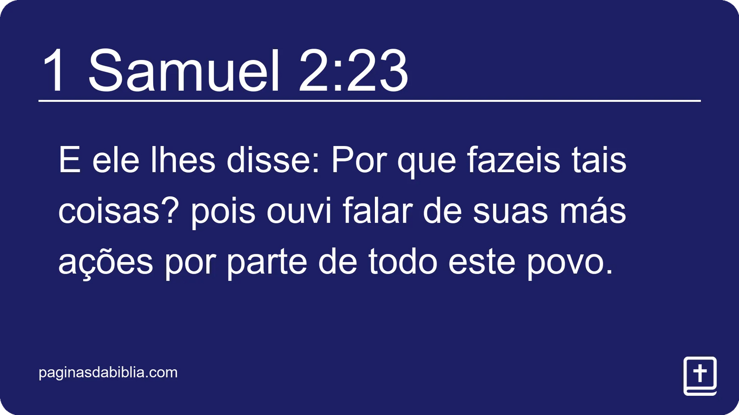 1 Samuel 2:23