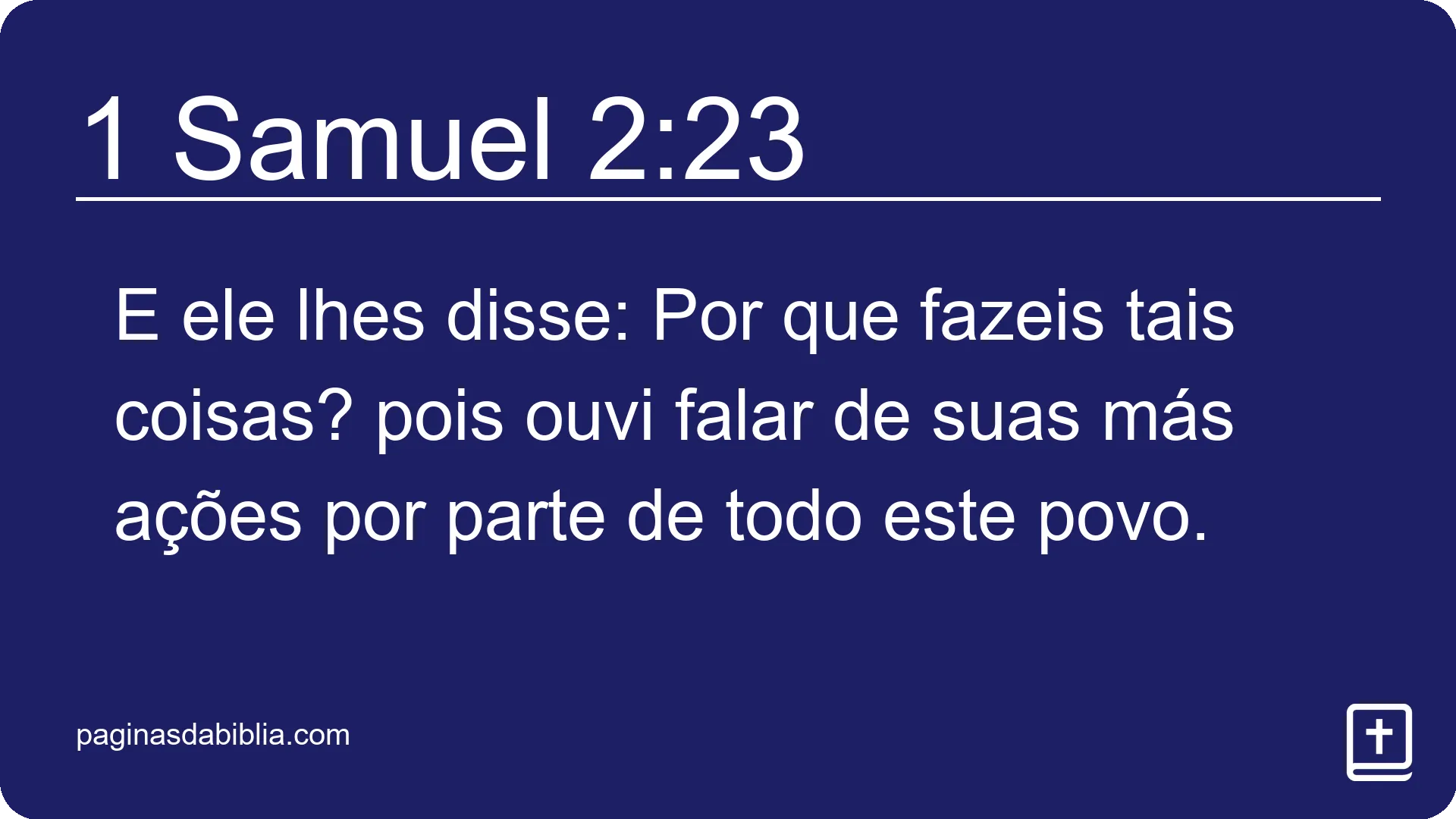 1 Samuel 2:23