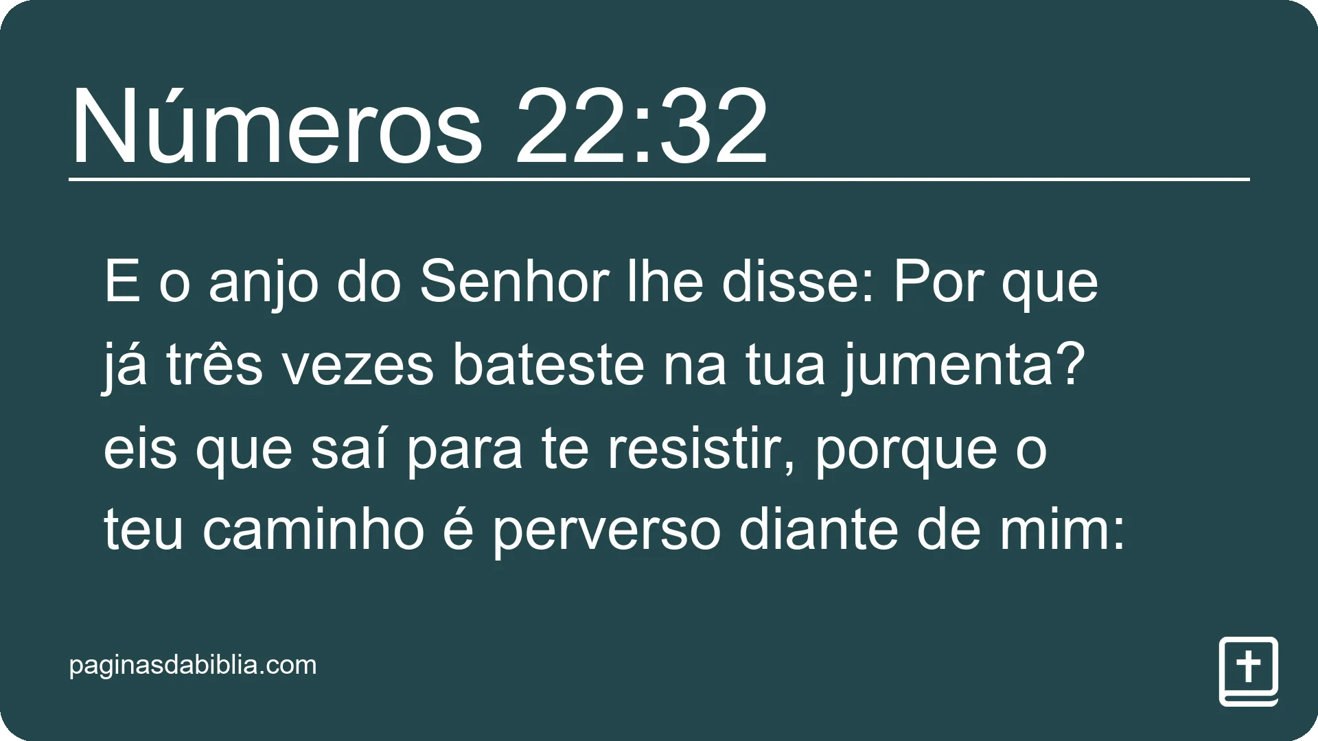 Números 22:32