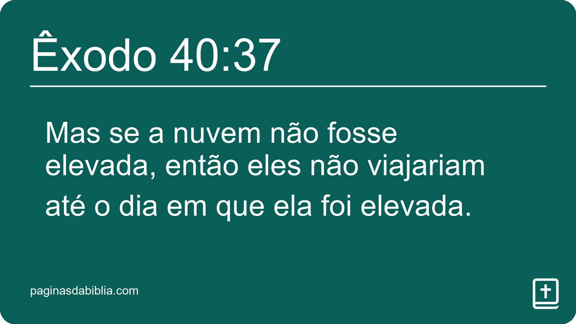 Êxodo 40:37