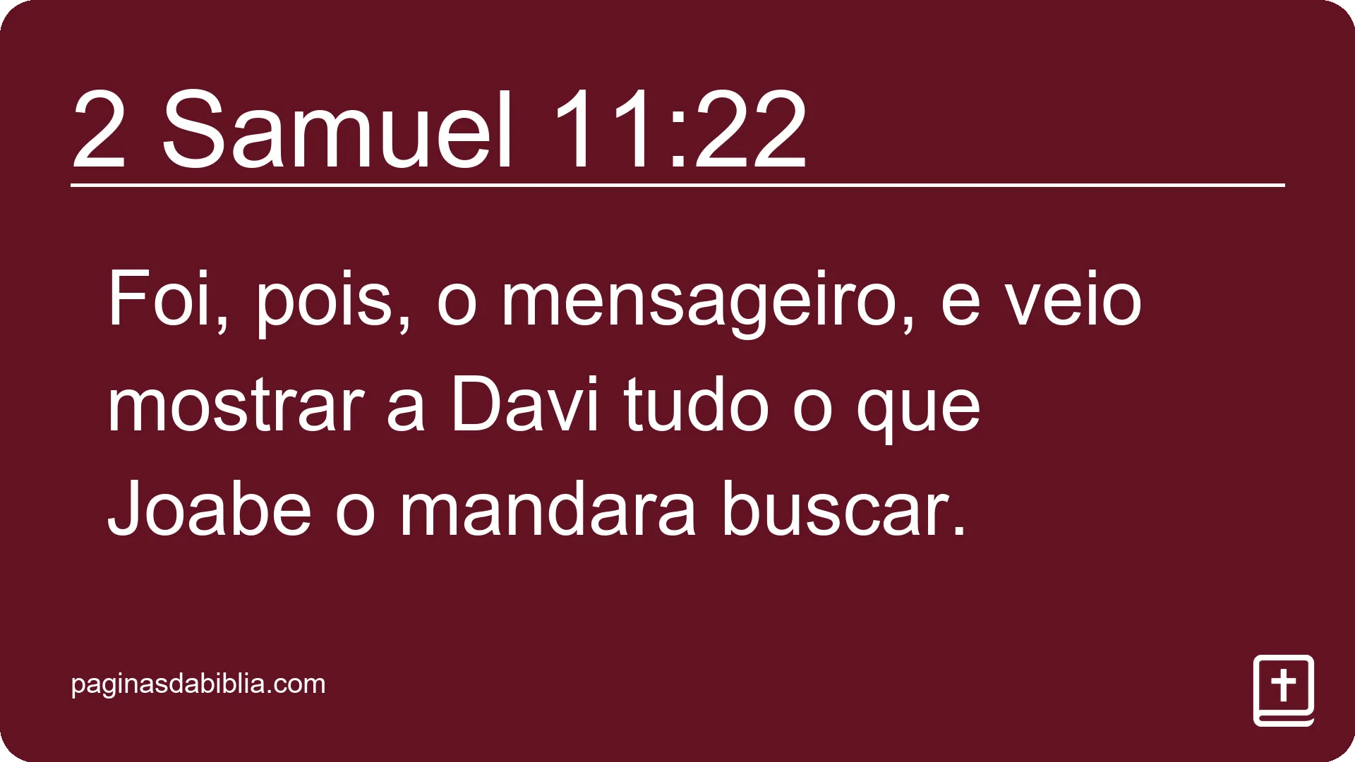 2 Samuel 11:22