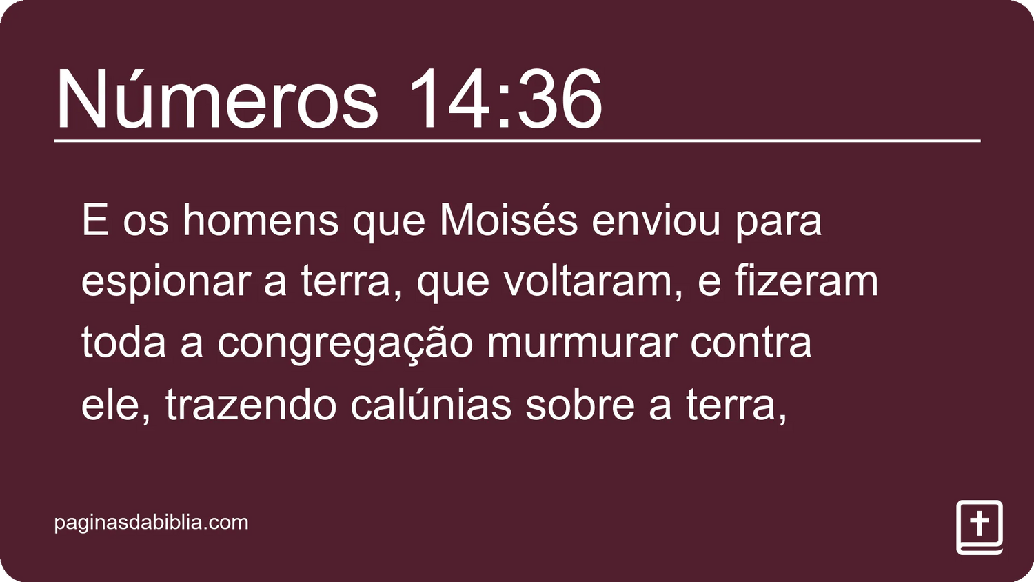 Números 14:36