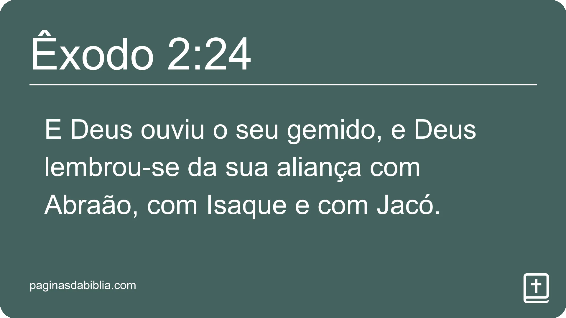 Êxodo 2:24