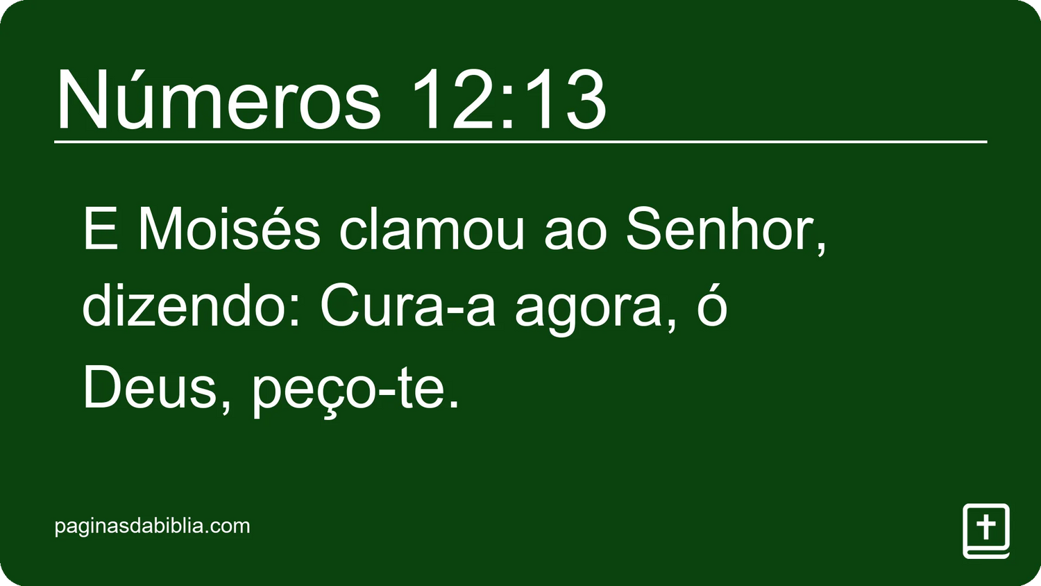 Números 12:13