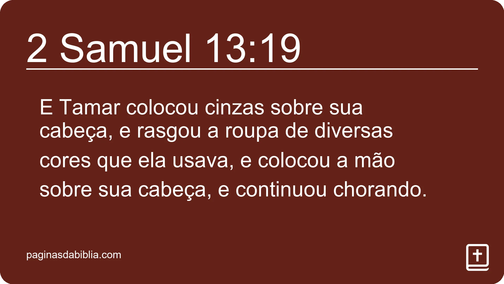 2 Samuel 13:19