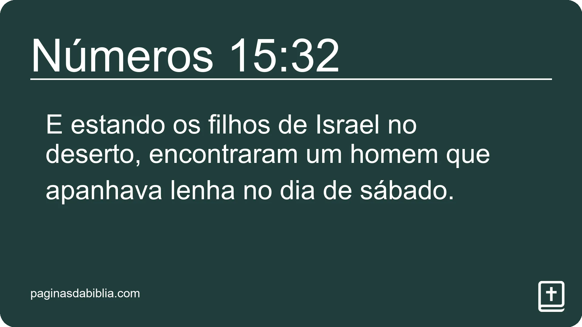 Números 15:32