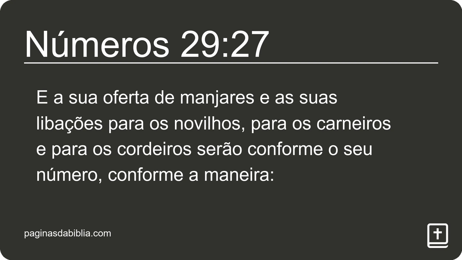 Números 29:27