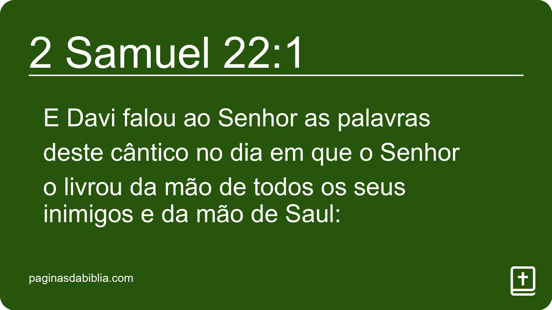 2 Samuel 22:1