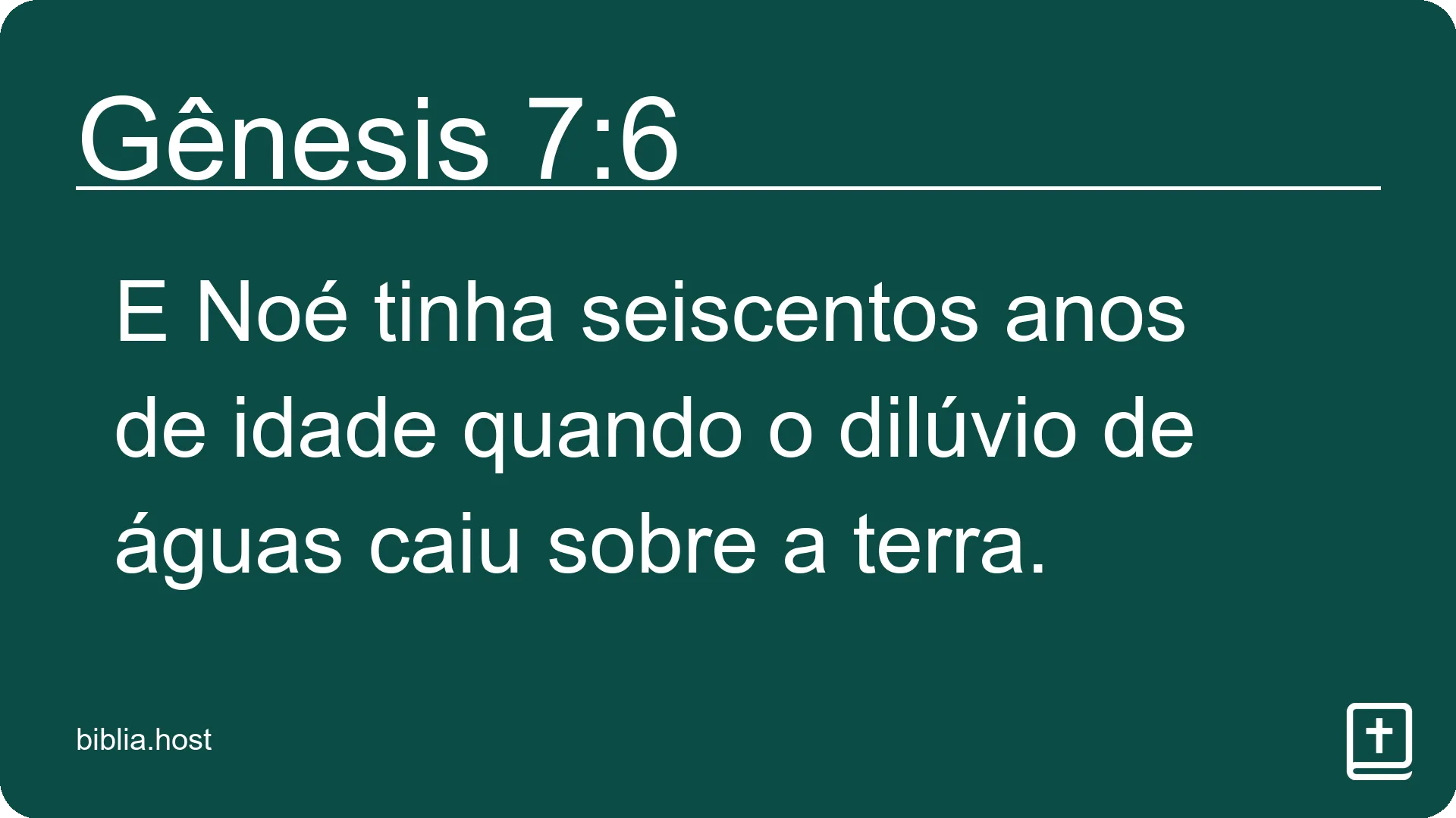 Gênesis 7:6