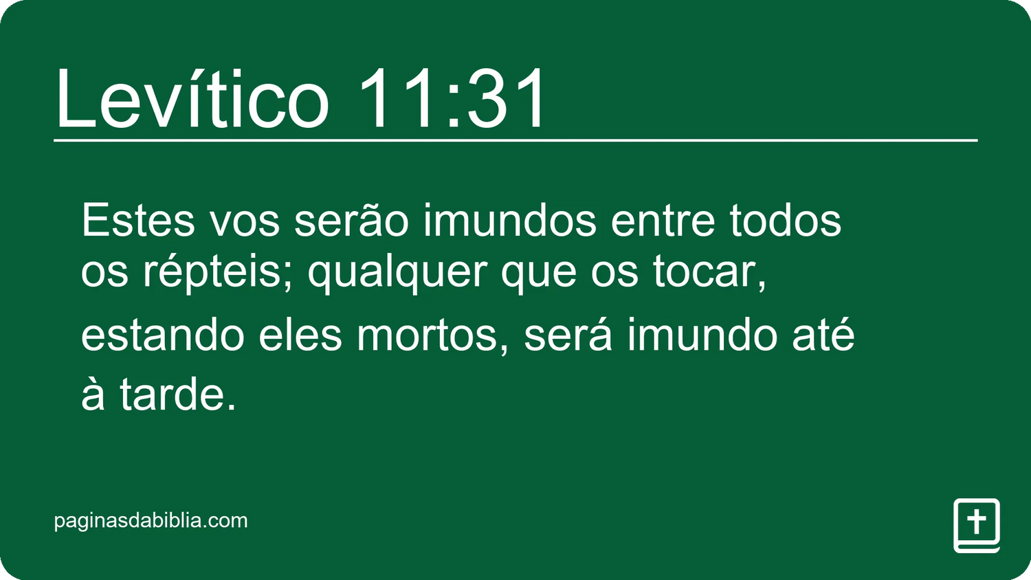 Levítico 11:31